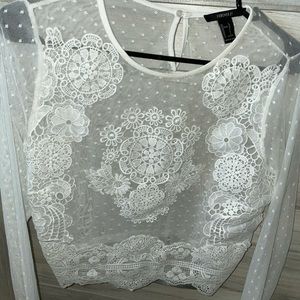 Lace Top size large